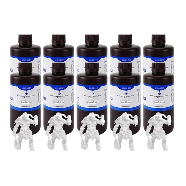 3D-printerharpiks, vandvaskbar, ABS-lignende kvalitet,10KG UV Hvid