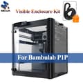 Miniatyrbild 2 av 2: Bambulab P1P Inneslutningskit, Härdat Glas Topp, Akryl Sidor,Hela kittet
