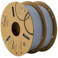 Miniatyrbillede 1 af 2: PLA Filament til 3D-printer, 1,75 mm diameter, høj kvalitet materiale,Grå 2KG