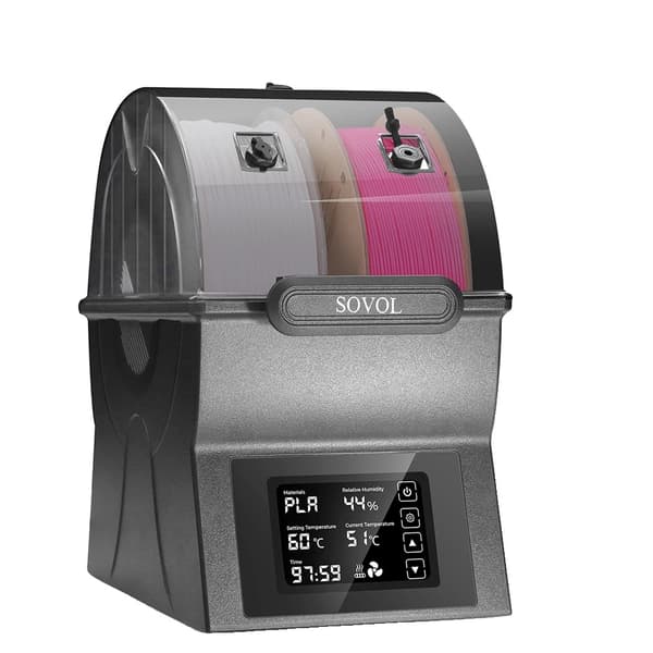 Sovol Filament Kuivainlaatikko, 150W PTC Lämmitin, Kaksoisspoolsäiliö,EU-pistoke