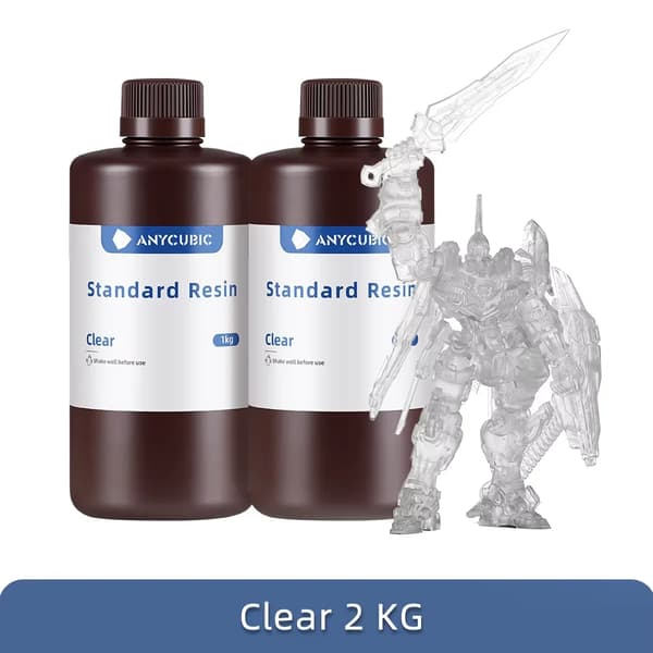 3D-tulostinhartsi, 405nm UV-herkkä, 1kg nestemäinen,2kg Kirkas