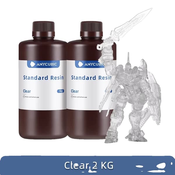3D-tulostinhartsi, 405nm UV-herkkä, 1kg nestemäinen,2kg Kirkas