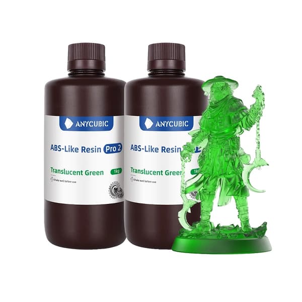 3D-skrivarharpiks, hög böjstyrka, låg krympning,Tran-Grön 2kg