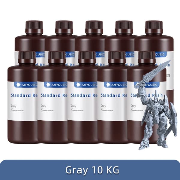 Flydende Fotopolymer Harpiks, 405nm UV Harpiks, Til LCD 3D Printer,10kg Grå