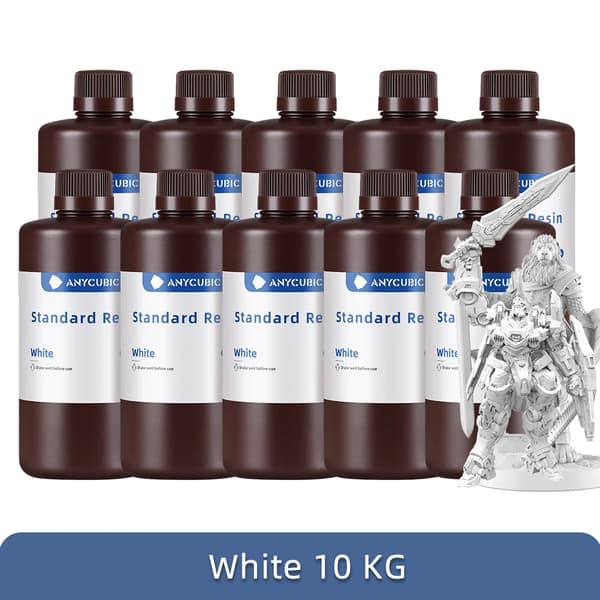 Flytande fotopolymerharts, 405nm UV-harts, för LCD 3D-skrivare,10kg Vit