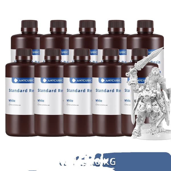 Flytande fotopolymerharts, 405nm UV-harts, för LCD 3D-skrivare,10kg Vit