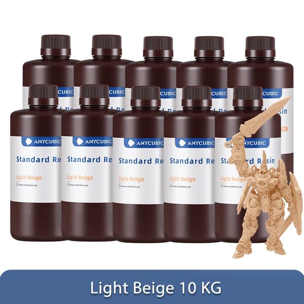 Flydende Fotopolymer Harpiks, 405nm UV Harpiks, Til LCD 3D Printer,10kg Beige