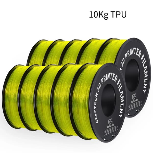 TPU 3D-printer filament, 1,75 mm diameter, 1 kg vægt,Gul