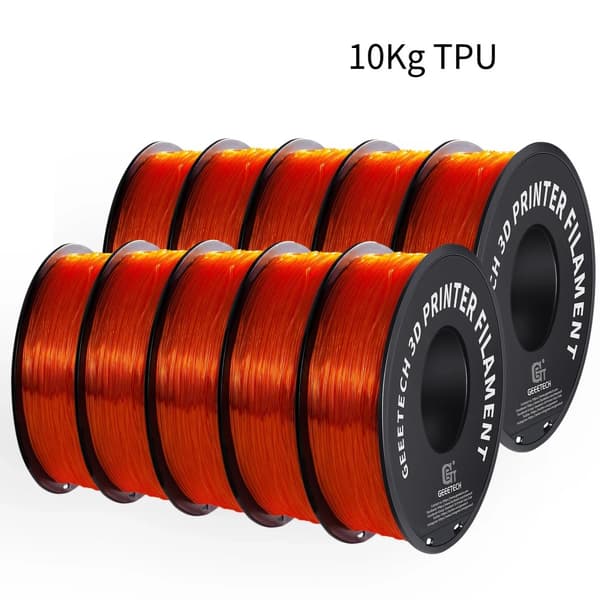 TPU 3D-skrivarfilament, 1,75 mm diameter, 1 kg vikt,Orange