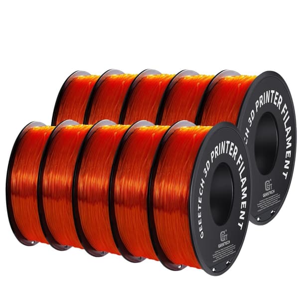TPU 3D-skrivarfilament, 1,75 mm diameter, 1 kg vikt,Orange