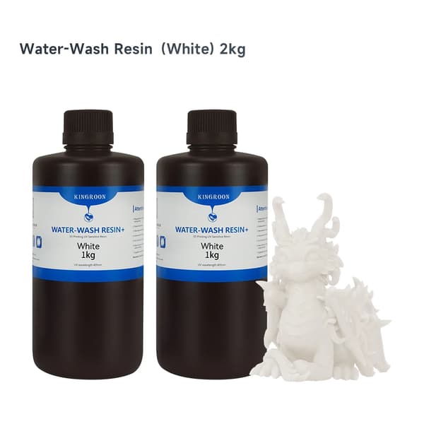 Vattenlöslig resin, låg luktformel, hög böjstyrka,2 kg vitt vattenbrikt