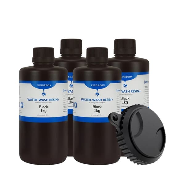 Vattenlöslig resin, låg luktformel, hög böjstyrka,4 kg svart vattentvätt
