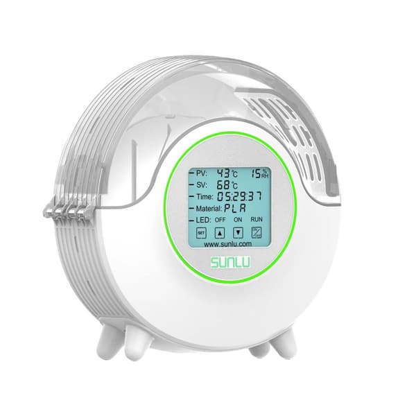 3D Filamenttork, 4,6" pekskärm, maximal temperatur 70℃,S2-Torktumlare-VIT