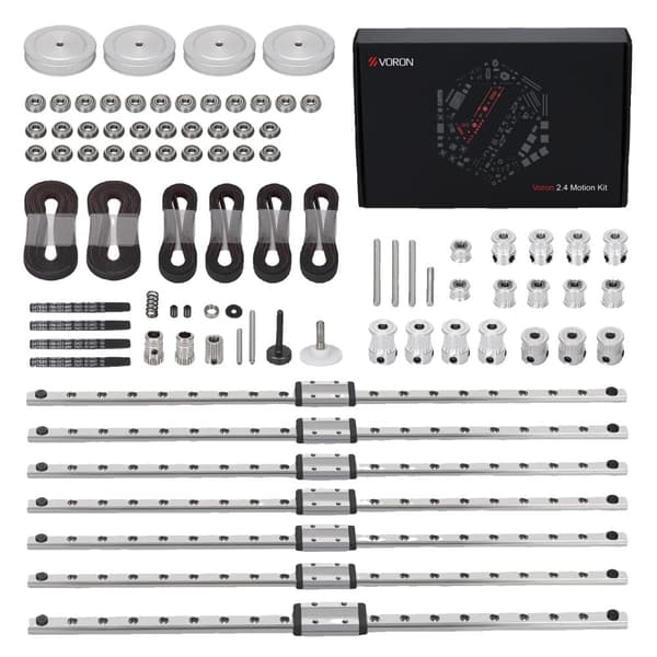 Voron 2.4 Rörelsekitt, Högkvalitativa GT2 Öppna Remmar, Aluminiumlegering Pulley, Omfattande Komponentset