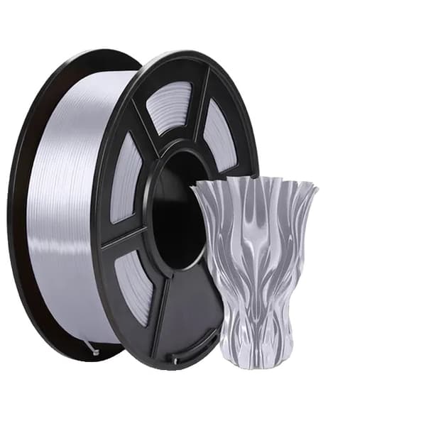 3D-skrivare Filament, Hög Tålighet, 1KG PLA +, Silver SILK