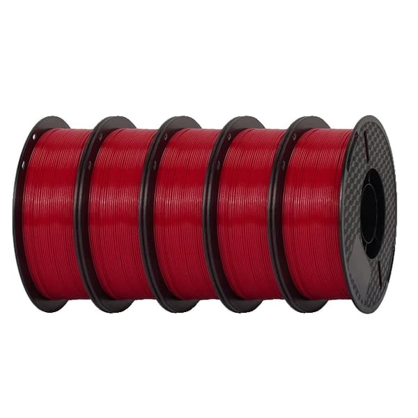 PETG-filament, höghastighetsutskrift, bra hållbarhet, 5kg Röd
