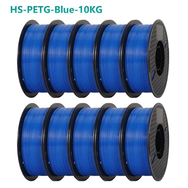 PETG Filament, Højhastighedsudskrivning, God sejhed, 10kg Blå