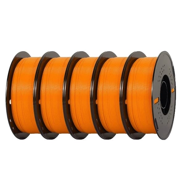PETG Filament, Højhastighedsudskrivning, God sejhed, 5kg Orange