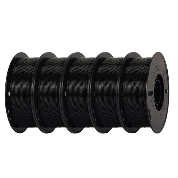 PETG-filament, höghastighetsutskrift, bra hållbarhet, 5kg Svart