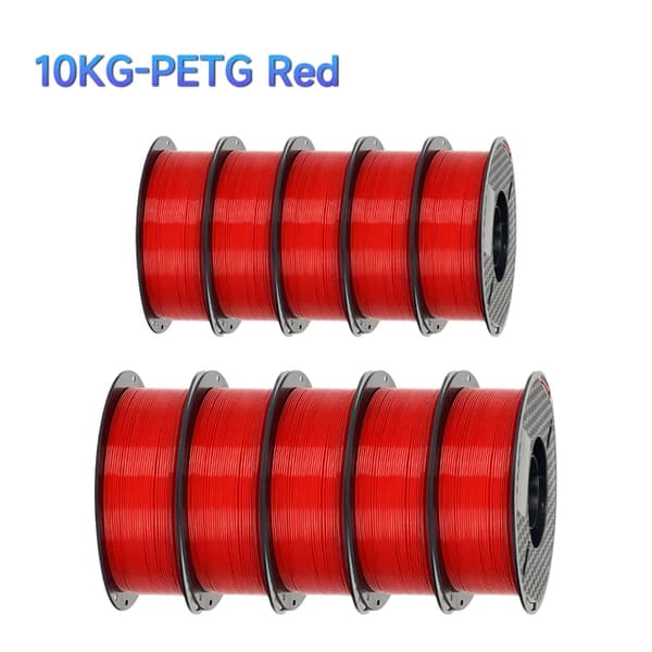 PETG Filament, Hög styrka, Inga bubblor, Röd