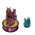 Miniatyrbild 1 av 2: 3D-silke-PLA-filament, trefärgat, 1kg175mm spoletråd, Guld Grön Ros-röd