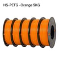 Miniatyrbild 2 av 2: PETG Filament, Hög hastighet utskrift, Spole utan bubblor, 5kg HS-PETG Orange