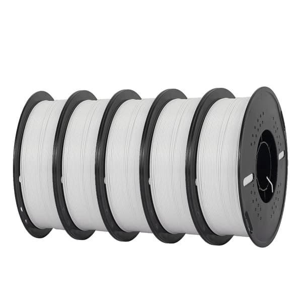 PETG Filament, Hög hastighet utskrift, Spole utan bubblor, 5kg HS-PETG vit