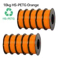 Miniatyrbild 2 av 2: PETG Filament, Hög hastighet utskrift, Spole utan bubblor, 10kg HS-PETG Orange