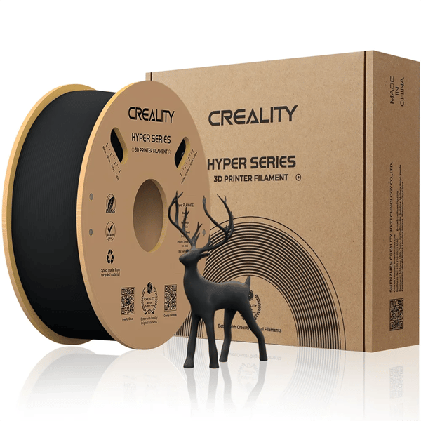 PLA-filament, hög precision, snabbare kylning, 1KG-Svart