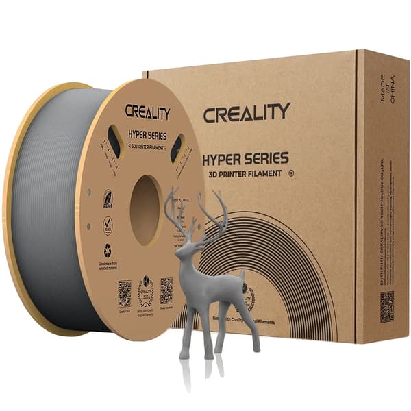 PLA Filament, Høj Præcision, Hurtigere Afkøling, 1KG-Grå