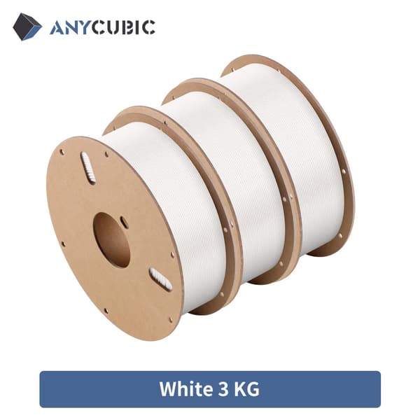 PLA Filament, Højhastighedsudskrivning, 175mm Diameter, Hvid 3kg