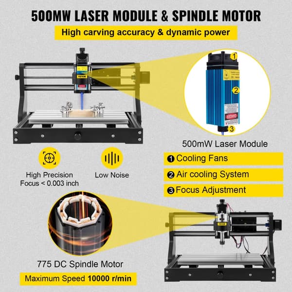CNC Router Kit 3018 Pro, Hög Precision, Omfattande Kompatibilitet