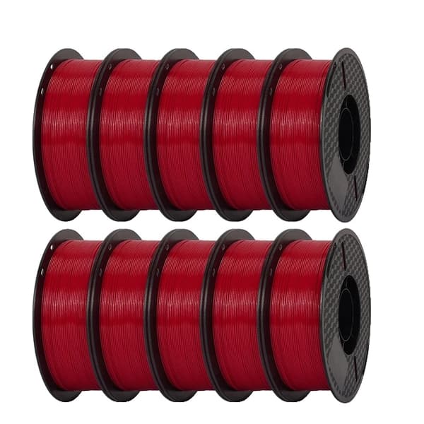 3D Printer Filament, Højhastighedsudskrivning, Ikke-giftig, 10kg Rød