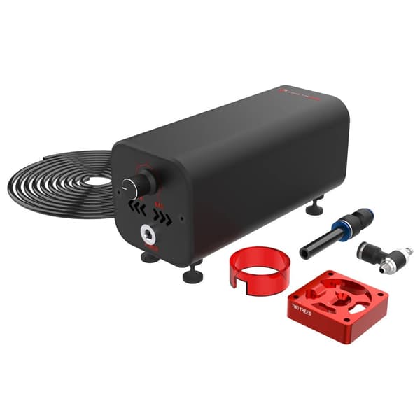 Luftkompressor pumpe, justerbar luftstrøm 10-30L/min, stille drift 60 dB,EU, 36 watt
