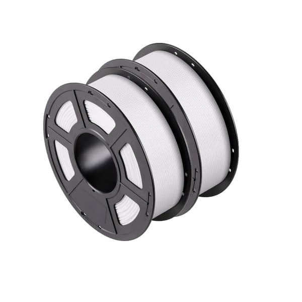 3D Printer Filament, 175mm Diameter, Flere Farvevalg, Hvid 2KG