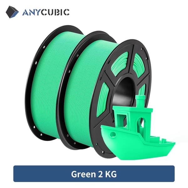 3D Printer Filament, 175mm Diameter, Flere Farvevalg, Grøn 2KG