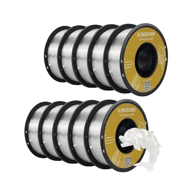 3D-printer, 10KG PLA PETG-filament, Ingen boble spole, PLA 10KG Transparent