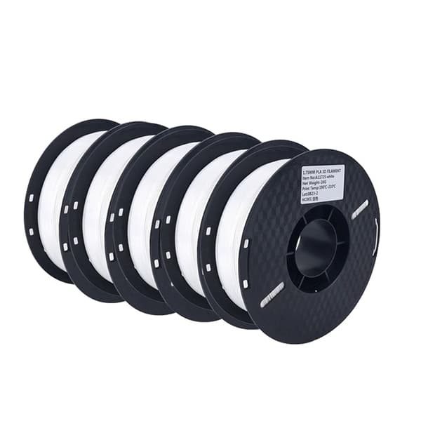 PLA Filament 1,75 mm, Hög Tålighet, 5KG Pack,5KG Vit