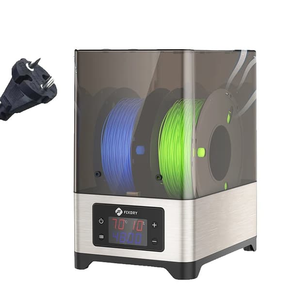 3D Filamenttork, 110W PTC-värmare, Realtidsövervakning av fuktighet,220V EU-kontakt