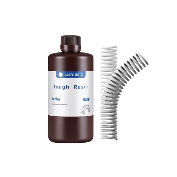 3D Printer Resin, Fleksibelt Materiale, Høj Styrke, 1kg Hvid