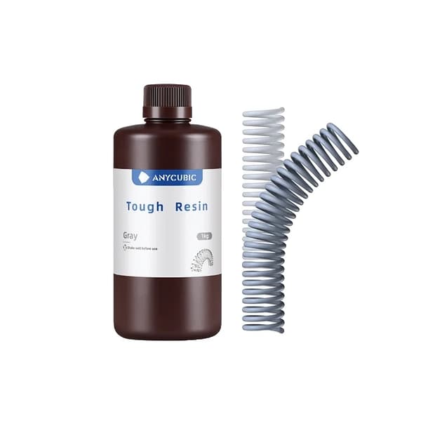 3D-skrivarharts, flexibelt material, hög seghet, 1kg Grå
