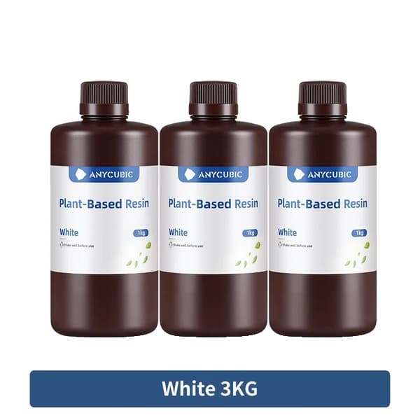 3D-tulostinhartsi, 405nm-yhteensopivuus, vesipestävä ECO-hartsi, ECO White 3 KG