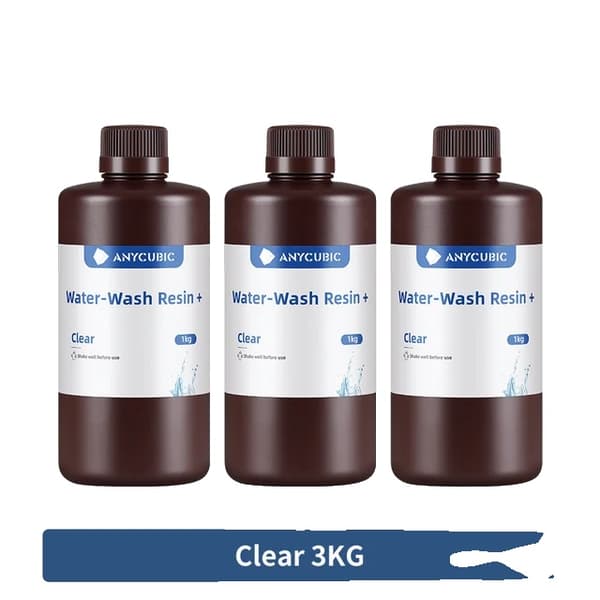3D Printer Resin, 405nm Kompatibilitet, Vandopløselig ECO Resin, Vandklar 3 KG