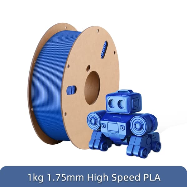 PLA Filament, Højhastighedsudskrivning, 1kg/Rulle, Blå 1kg