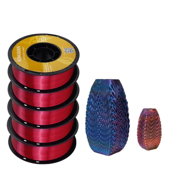 3D Printer Filament, Høj Kvalitet, Flere Farver, 5KG Tricolor Silk B
