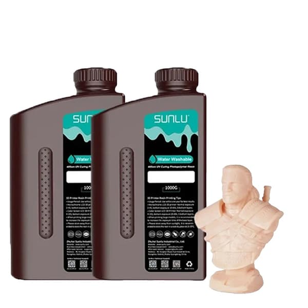 Vattenlöslig 3D-harts, 1000g, Låg lukt, Lätt att rengöra,Vatten-tvätt Beige
