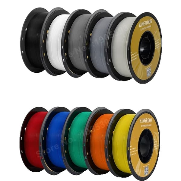 3D Printer Filament, Blandede Farvevalg, Høj Kvalitet PETG Plastik, 10kg Mix PETG