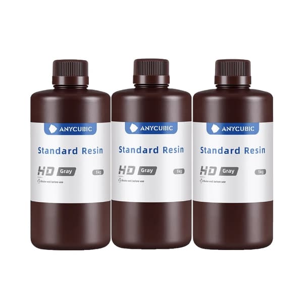 3D-utskriftsharts, hög precision, snabb härdning, 3KG,UV HD Grå 3 KG