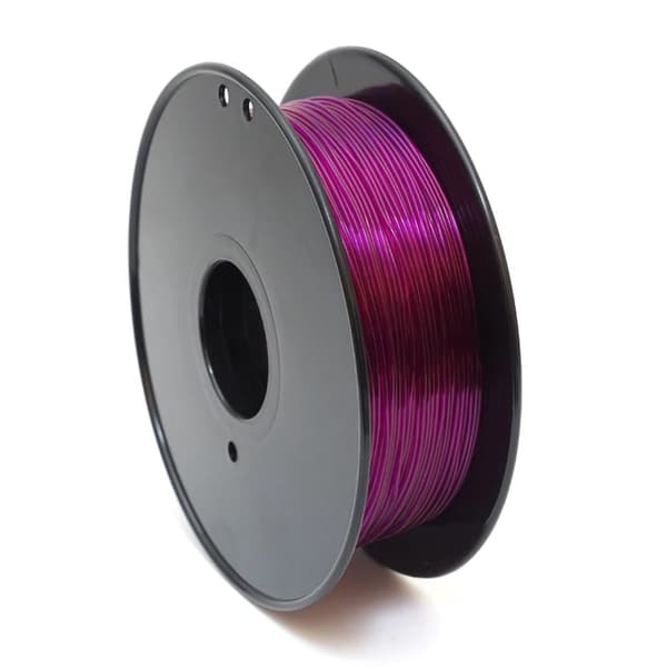 3D-skrivartråd, flexibelt TPU-material, 175mm i diameter, Transparent Lila
