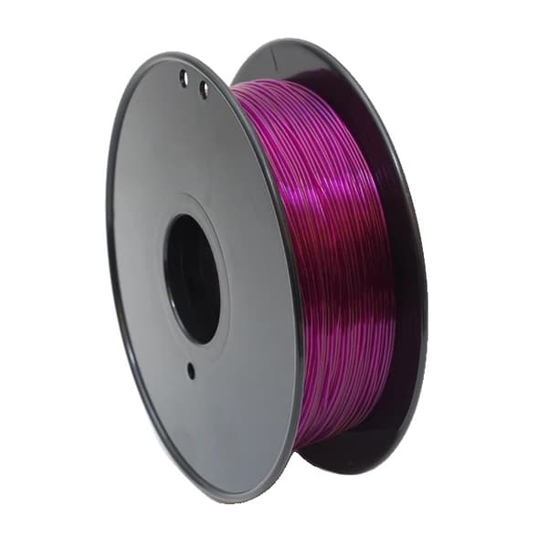 3D-skrivartråd, flexibelt TPU-material, 175mm i diameter, Transparent Lila